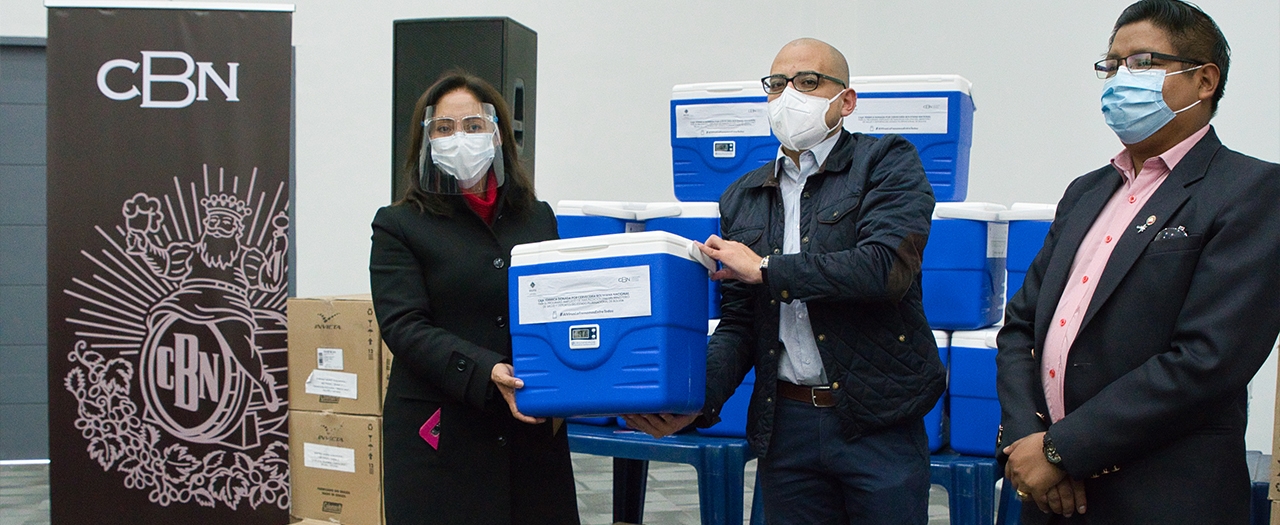 CBN continúa con su apoyo a la campaña de vacunación contra el COVID-19 con la donación de 40 conservadores de frío al Sedes Cochabamba
